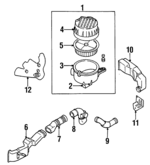 8971047090 - : Air Duct for Isuzu Image