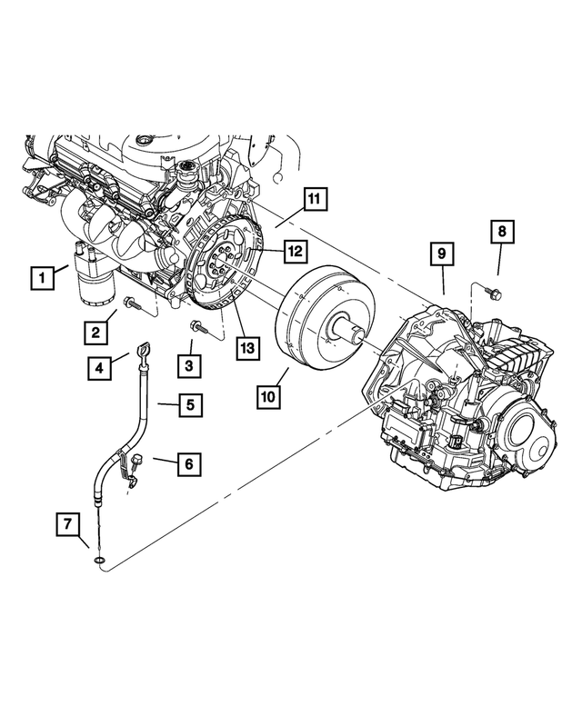 6501742 - Automatic Transaxle 4 Speed: Hex Head Screw for Mopar Image