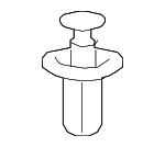 9046707217 - Body: Fender Ledge Cover Clip for Lexus: CT200h, ES250, ES300h, ES350, GX460, GX550, IS F, IS200t, IS250, IS300, IS350, IS500, LC500, LC500h, LS460, LS500, LS500h, LS600h, LX570, LX600, LX700h, RC F, RC200t, RC300, RC350, RX350, RX350h, RX350L, RX450h, RX450h+, RX450hL, RX500h, RZ300e, RZ450e, UX200, UX250h, UX300h Image