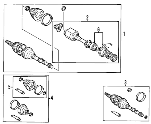 Axle Shafts & Joints for 2003 Toyota MR2 Spyder #0