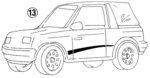 9910493000 - Accessories: Exterior Decal for Suzuki Image