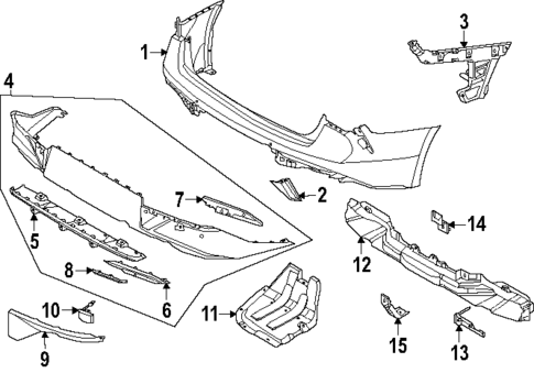 Bumper & Components - Rear for 2025 Kia K5 #0