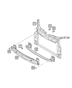 68752067AA - : Radiator Closure Panel for Mopar Image