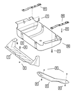 82202851 - Body Sheet Metal Except Doors: Skid - Front Plate Package for Jeep: Cherokee Image