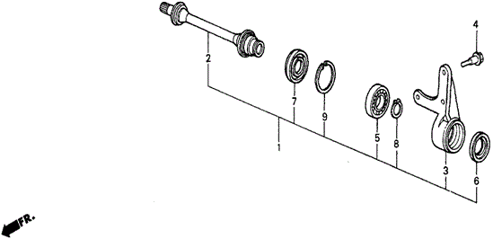 Half Shaft for 1985 Honda Civic #0