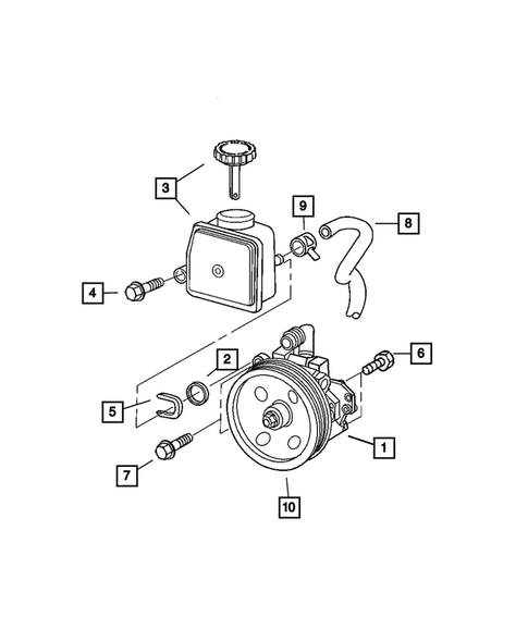 Power Steering Pump for 2008 Chrysler Crossfire #0