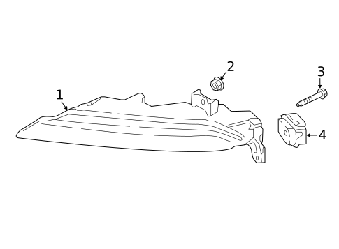 Daytime Running Lamp Components for 2019 Porsche 911 #1