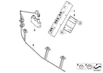 65206912244 - : Antenna, Bumper for BMW Image