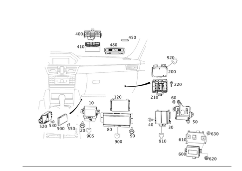 Electrical Compartment in Front Passenger Footwell for 2014 Mercedes-Benz E400 #0