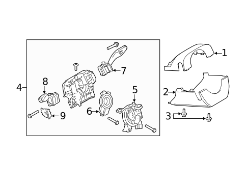 Shroud, Switches & Levers for 2018 Lincoln MKC #0