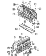 R8003549AA - 6.7L Turbo Diesel; Engine: Short Block Engine for Mopar Image