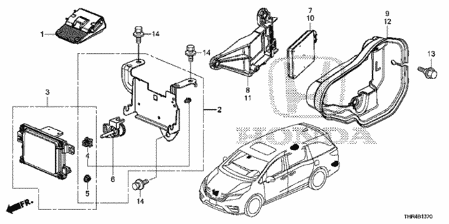 Camera - Radar - BSI Unit (-'20) for 2020 Honda Odyssey #0