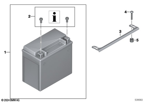 Battery with Bracket for 2014 BMW-Motorrad K 1300 S #0