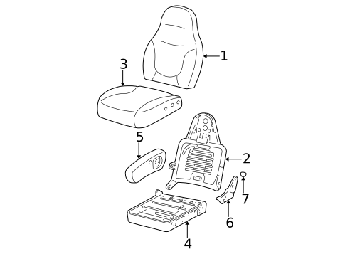 Front Seat Components for 2003 Ford F-150 #1
