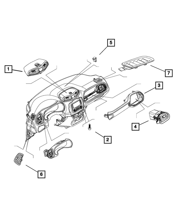 6514762AA - Interior Trim: Screw for Mopar Image