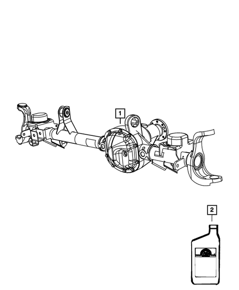 Front Axle Assembly for 2009 Jeep Wrangler #0