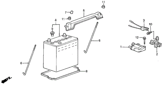 Ignition Coil - Battery for 1988 Acura Integra #0