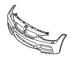 51118061929 - Body: Bumper Cover for BMW: 428i, 428i Gran Coupe, 428i xDrive, 428i xDrive Gran Coupe, 430i, 430i Gran Coupe, 430i xDrive, 430i xDrive Gran Coupe, 435i, 435i Gran Coupe, 435i xDrive, 435i xDrive Gran Coupe, 440i, 440i Gran Coupe, 440i xDrive, 440i xDrive Gran Coupe Image