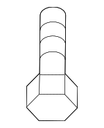 B45555561 - : 2000-2015 Mazda - Instrument Panel Mount Bolt for Mazda: 5, 6, MPV, RX-8 Image