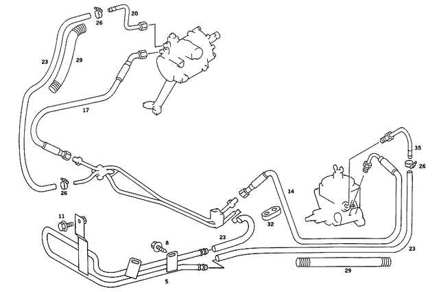 2014601824 - Steering: Line for Mercedes-Benz: 190E Image image