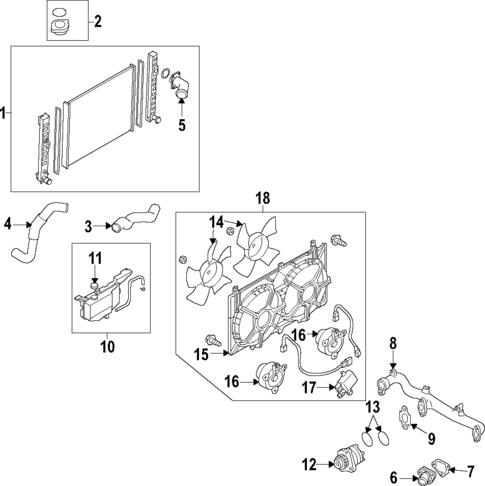 Cooling System for 2015 INFINITI QX50 #0