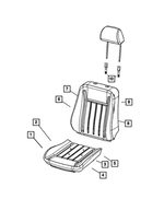 5139596AA - Interior Trim: Seat Cushion Pan for Chrysler: 300 | Dodge: Charger, Magnum Image