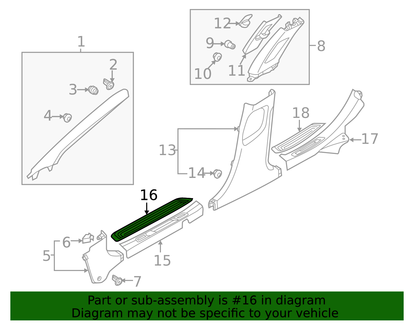 Door Sill Plate 85873-3V000-HZ - Genuine Hyundai Protection ...