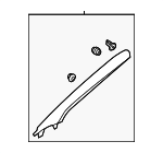 858103V000TX - Body: Windshield Pillar Trim for Hyundai: Azera Image