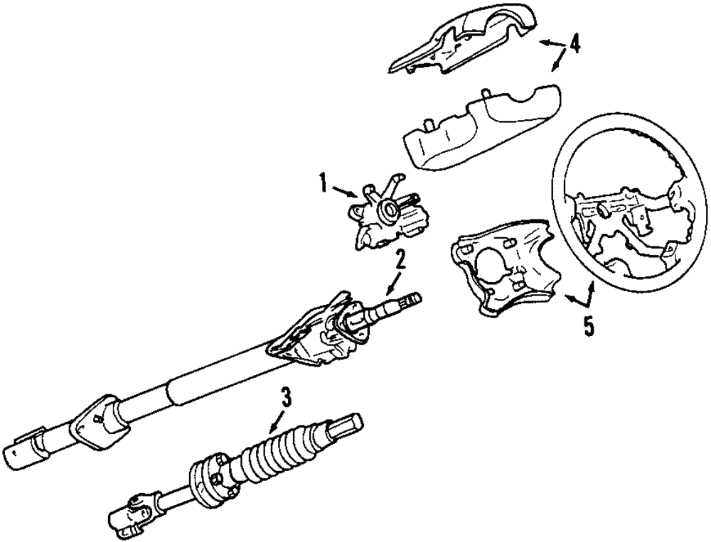 1998-2004 Isuzu Steering Column 8973072131 | Isuzu Parts Center