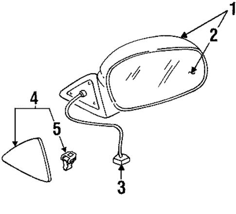 Outside Mirrors for 2001 Kia Sportage #0
