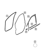 Front Door Opening Weatherstrip, Right