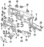 F37Z1004320A - Body: Instrument Panel for Ford: Explorer, Ranger Image