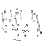 5KP98TX7AC - Restraints: Rear Outer Seat Belt for Ram: 1500 Classic, 2500, 3500 Image