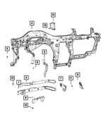 6508998AA - Interior Trim: Hex Head Bolt for Mopar Image