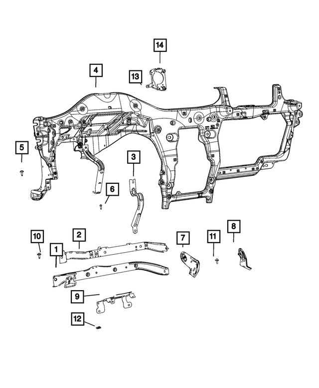 6508998AA - Interior Trim: Hex Head Bolt for Mopar Image image