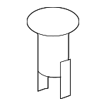 4774950100 - Body: Grille Clip for Lexus: LS460, LS600h Image