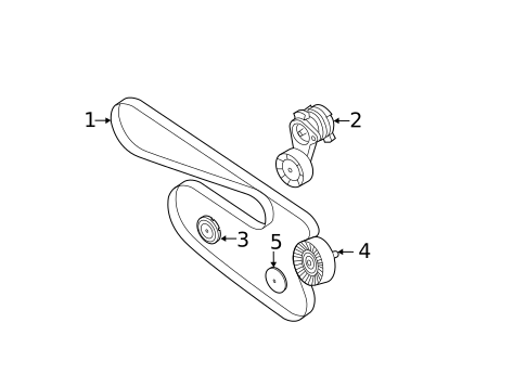 Belts & Pulleys for 2012 BMW 128i #1