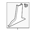 39815325 - Body: Lower Center Pillar Trim for Volvo: S60, S60 Cross Country, V60, V60 Cross Country Image