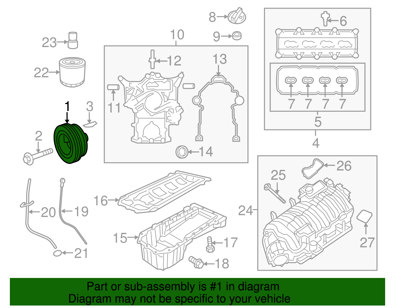 2011-2024 Mopar Vibration Damper 05038473AA | Mopar Parts Canada