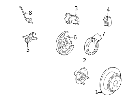 Disc Pads & Brake Shoes for 2004 Lincoln Navigator #0