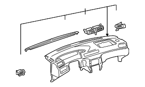 55401AA011B0 - Body: Instrument Panel for Toyota: Camry Image