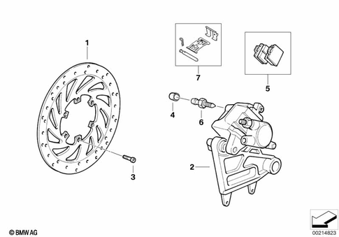 Rear Wheel Brake for 1997 BMW-Motorrad F 650 ST #0