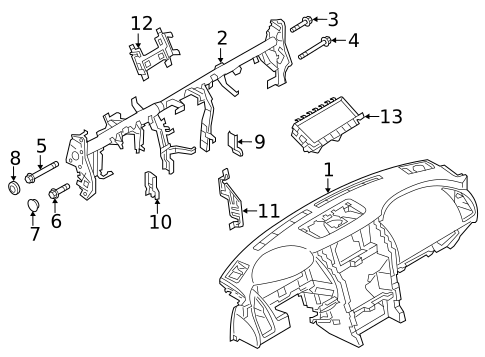 Instrument Panel for 2020 Nissan Armada #0
