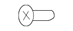 90120SV4000 - Body: Door Lock Striker Plate Bolt for Acura Image