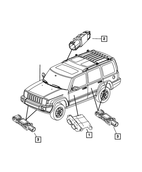 Air  Bags for 2010 Jeep Commander #0