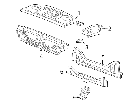 Rear Upper Body for 2010 Ford Crown Victoria #0