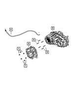 52105882AB - NV241HD; or NV241OR; Transfer Case: Transfer Case Vent Hose for Jeep: Liberty, Wrangler, Wrangler JK Image