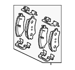 58101DOA00 - Brakes: Brake Pads for Kia Image