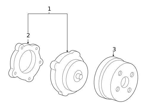 Water Pump & Related Components for 2006 Pontiac Montana #0