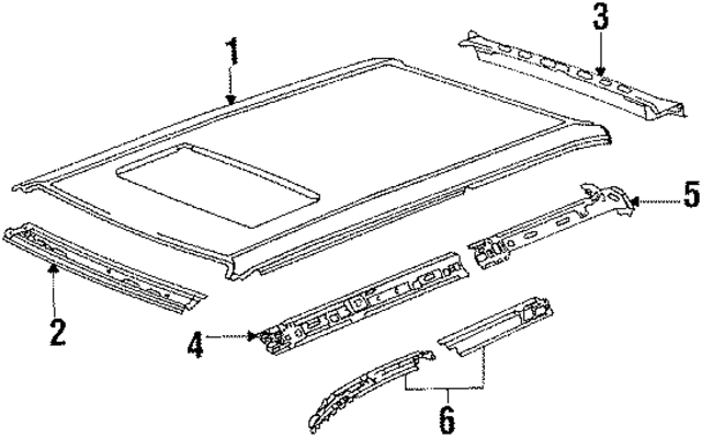 445817111R - Body: Roof Panel for Audi Image